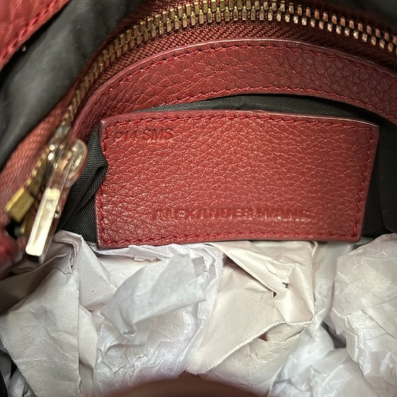 🍷Y2K ALEXANDER WANG Wine Leather Studded Diego Bucket Bag🍷 - Picture 12 of 12